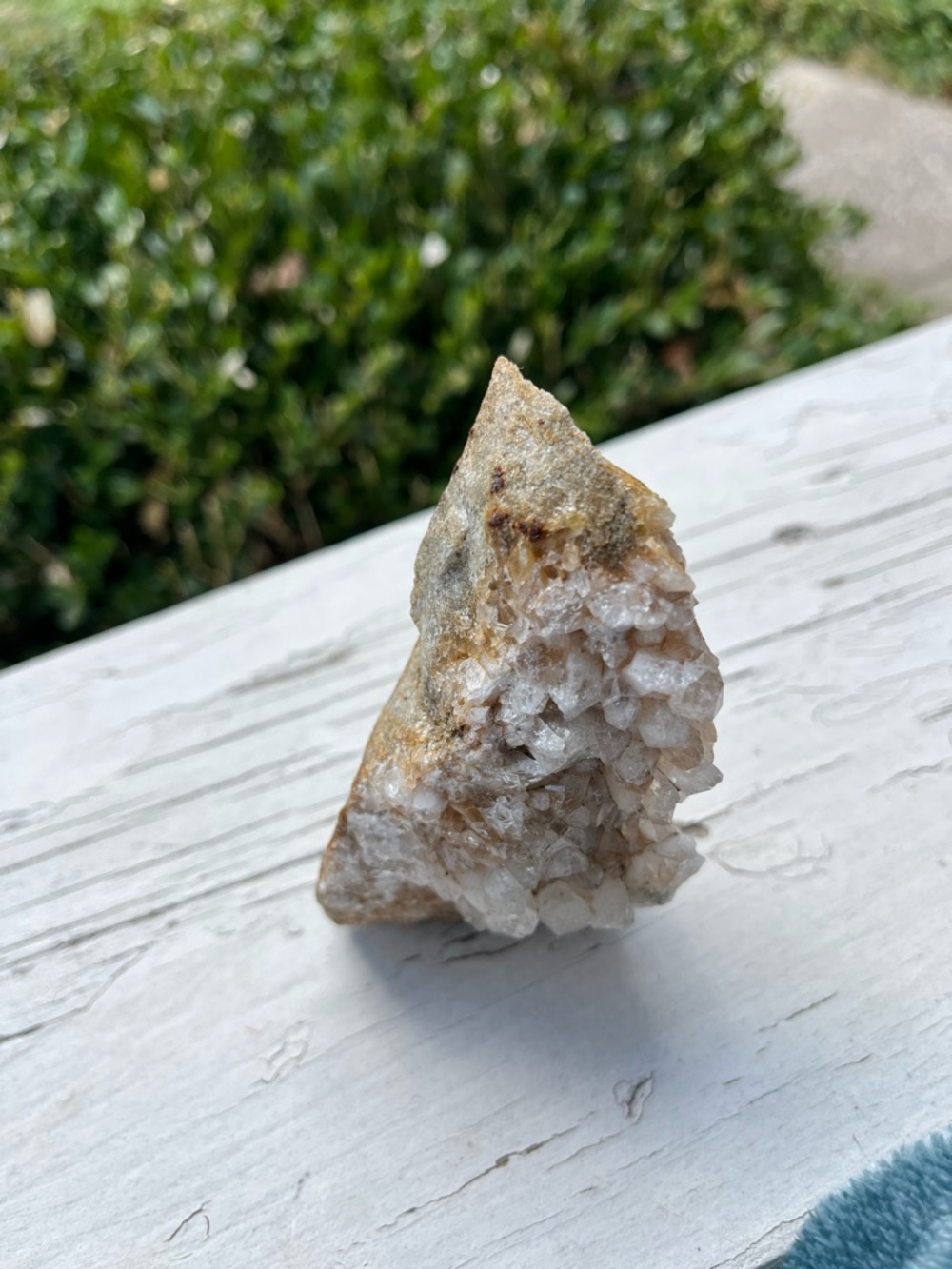 White Crystal Cluster Decorative Accent